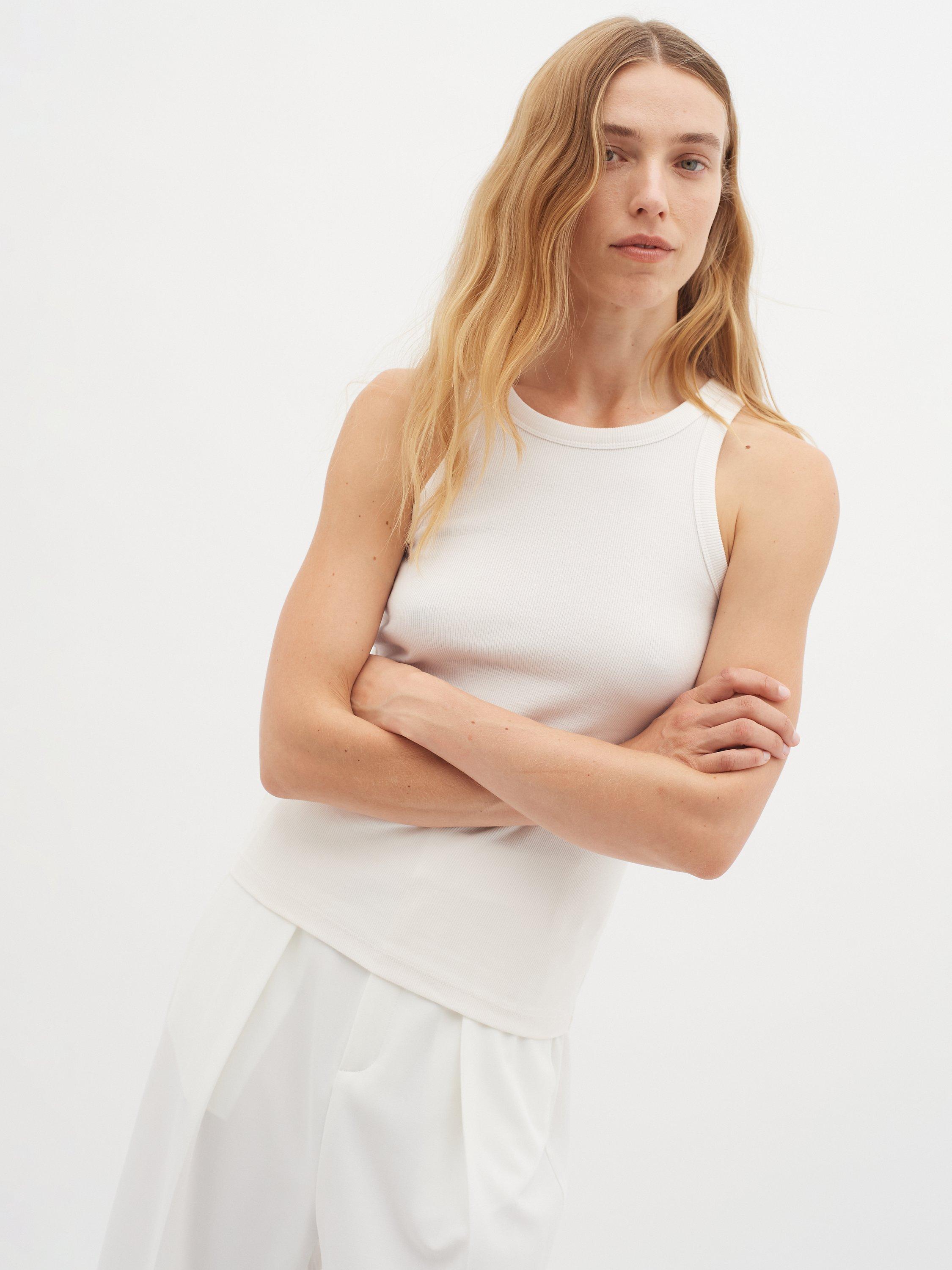 Product image 4 of 6, which shows InWear Lolah Tank Top, White, XS