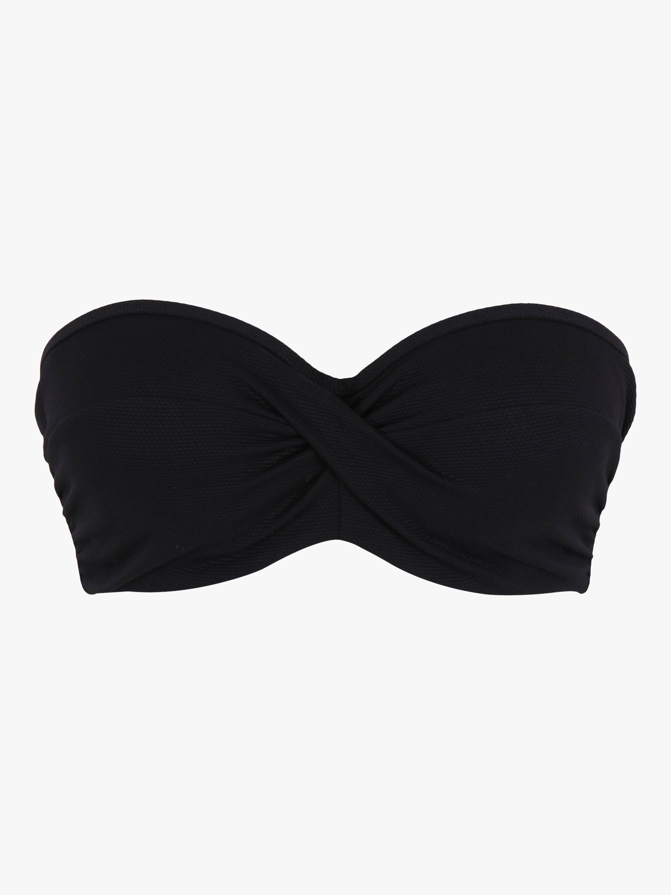 Product image 5 of 5, which shows Panache Spirit Ella Bandeau Bikini Top, Black, 30D