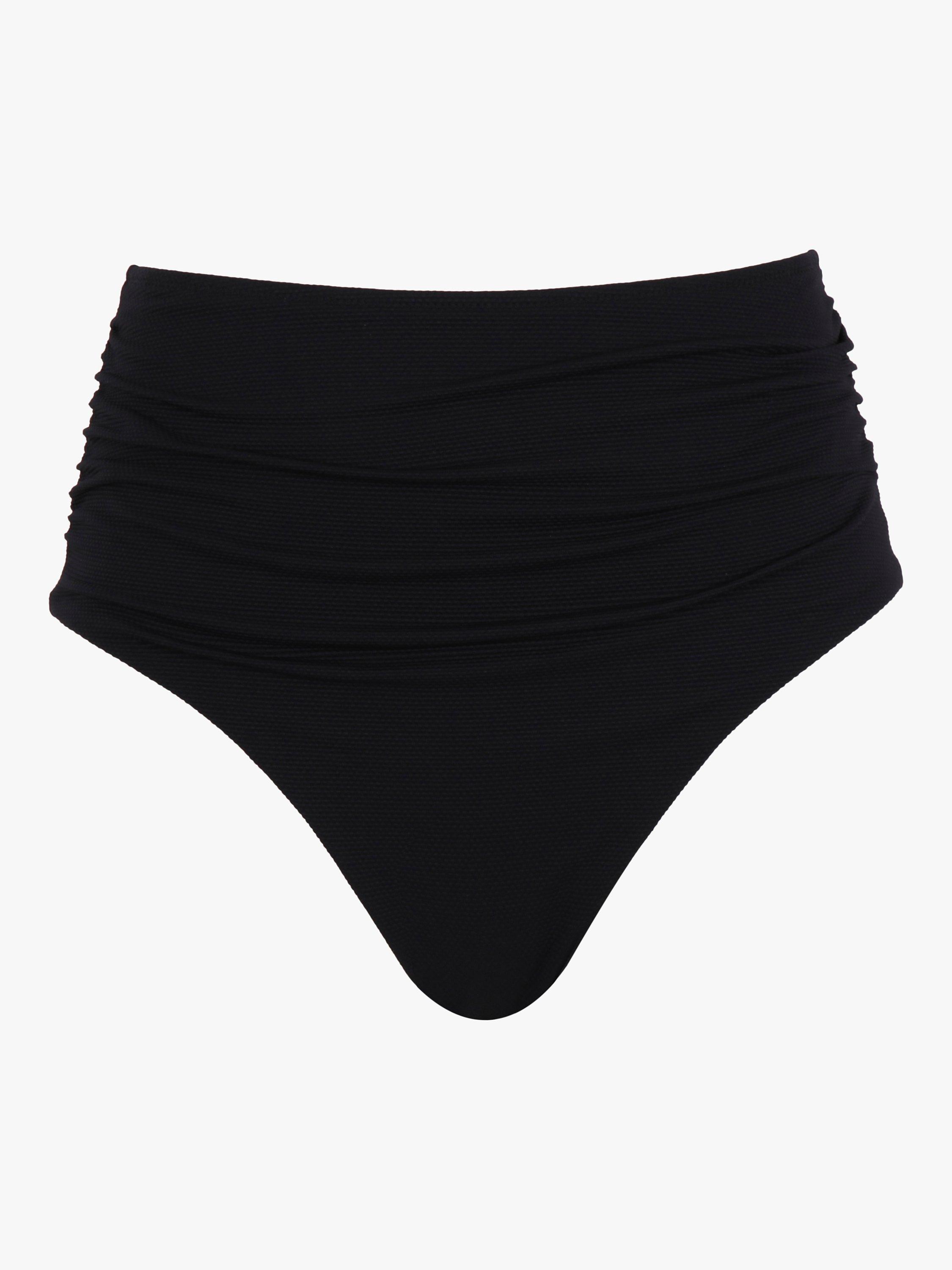 Product image 5 of 5, which shows Panache Spirit High Waist Brazilian Bikini Bottoms, Black, 8