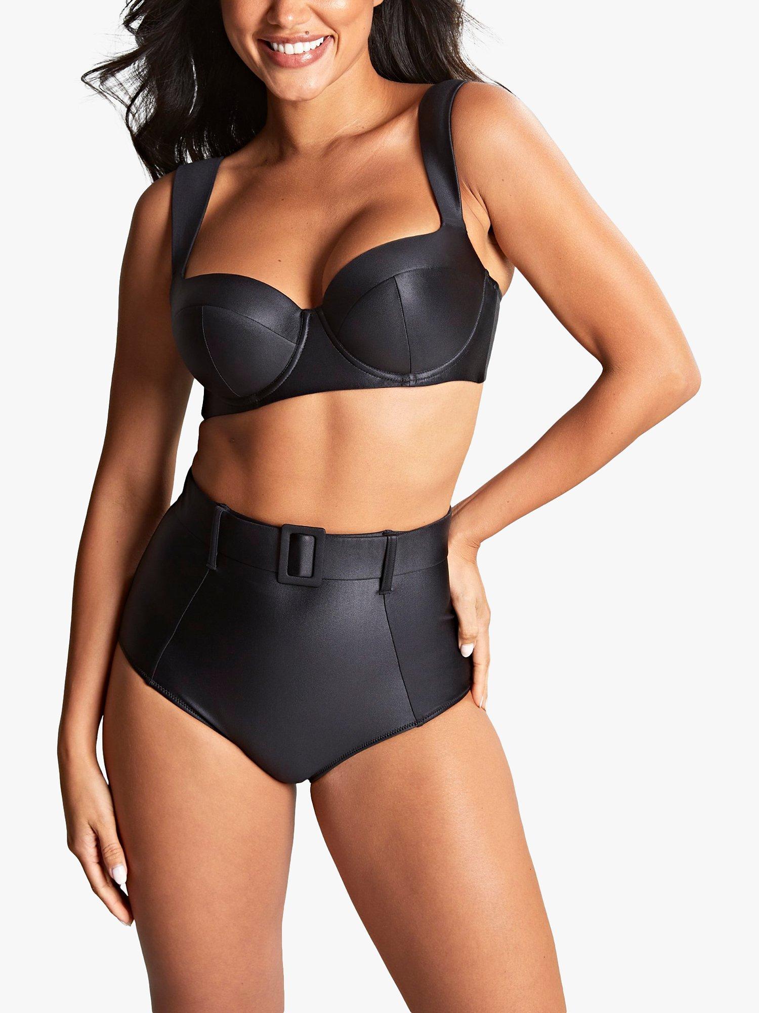 Panache Obsidian High Bikini Briefs, Black