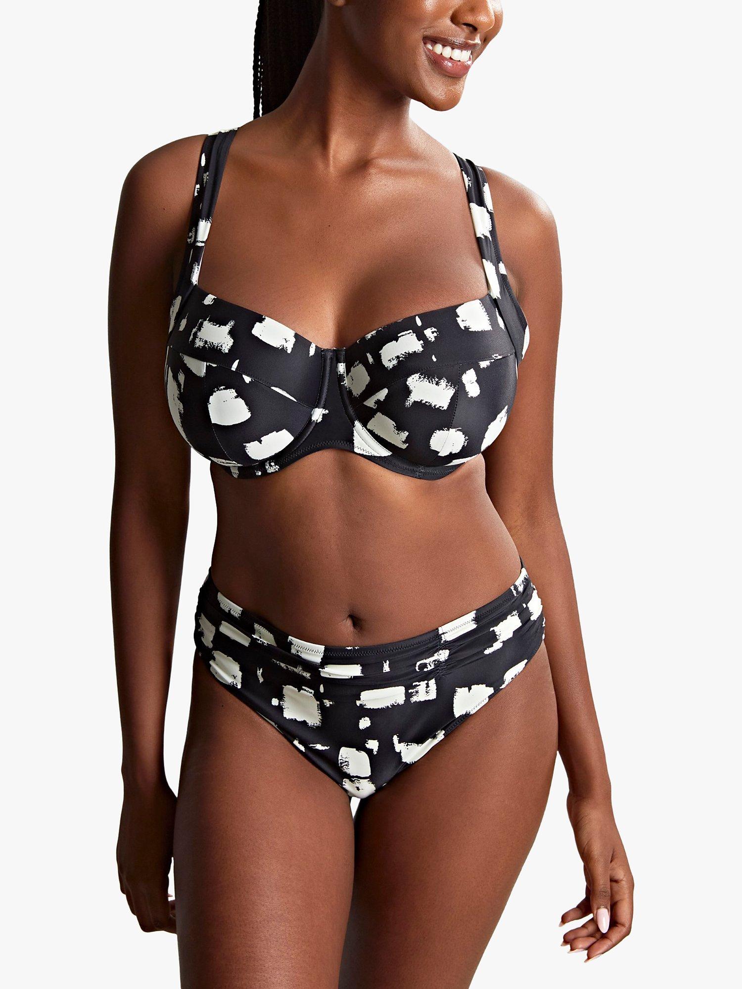 Panache Olivia Full Cup Bikini Top, Black Sand, 30JJ