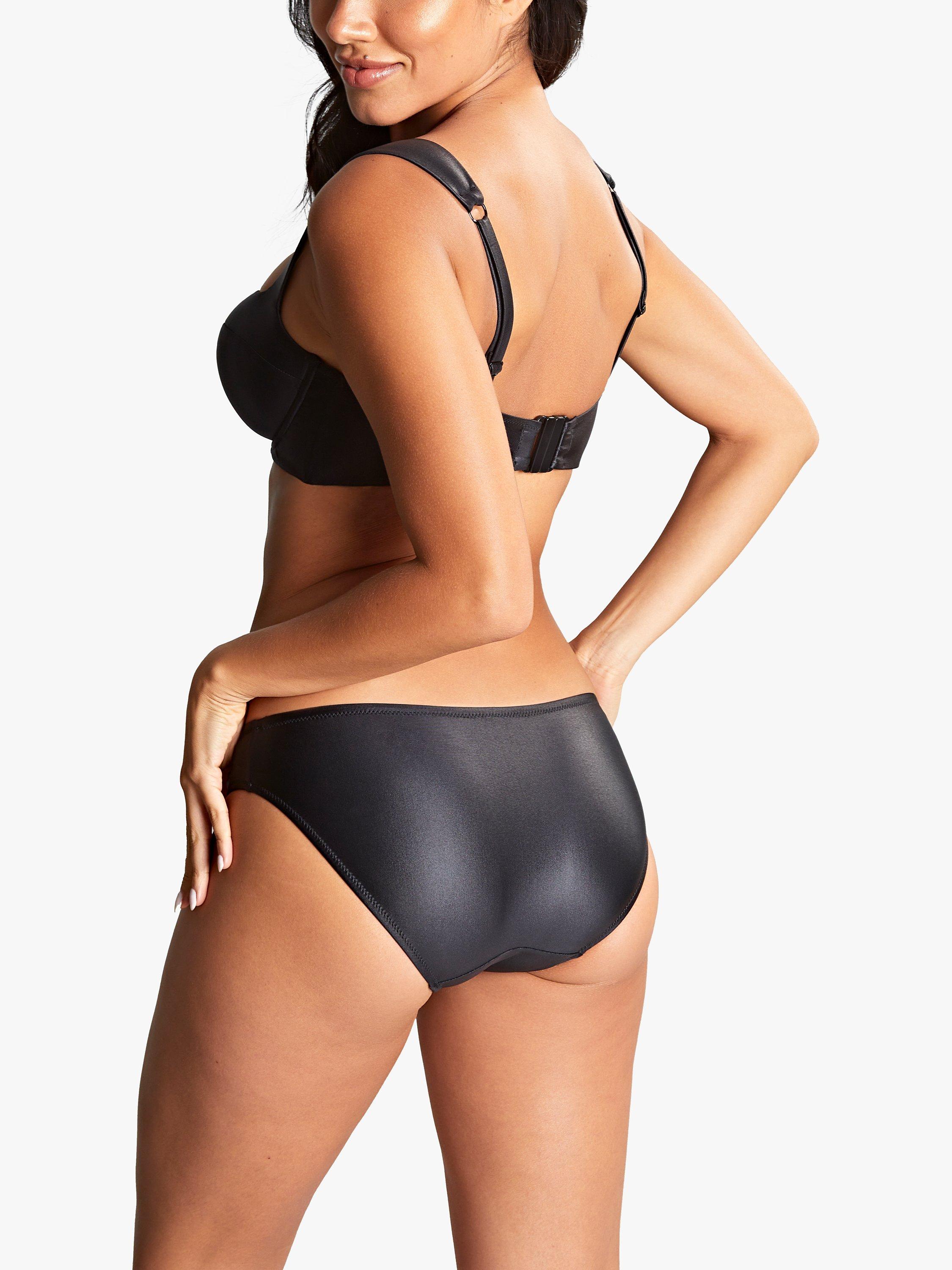 Product image 4 of 5, which shows Panache Bette Balcony Bikini Top, Black, 30G