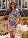 NRBY Katya Silk Shirt, Blurred Paisley