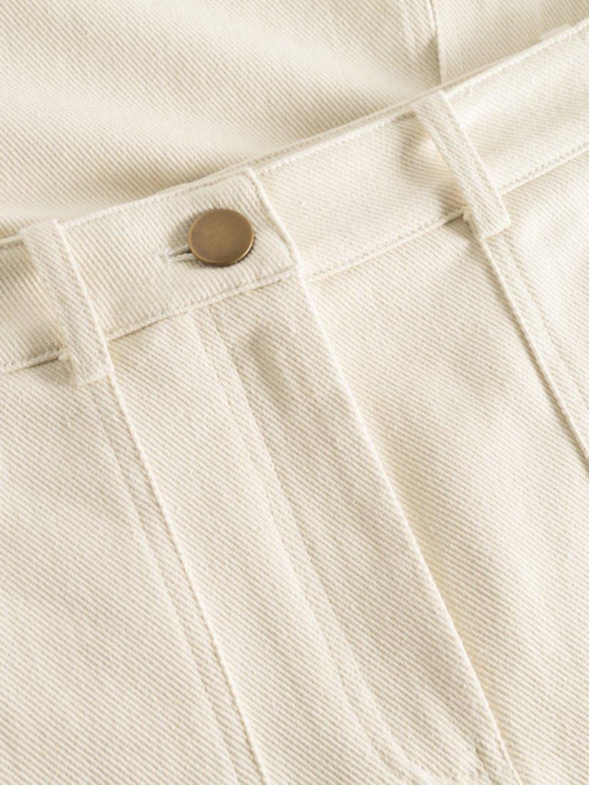 Product image 5 of 6, which shows nué notes Eduard Cargo Maxi Skirt, Cream, 12