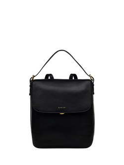 Radley Graffton Street Medium Flapover Backpack, Black, Black