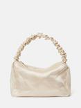 Jigsaw Ruched Organza Clutch Bag, Cream