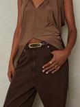 Reiss Chaya Skinny Leather Belt