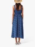 Lollys Laundry Evangeline Floral A-Line Midi Dress, Blue