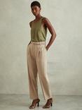 Reiss Petite Freja Belted Tailored Trousers