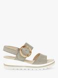 Gabor Yeo Suede Wedge Heel Sandals, Taupe