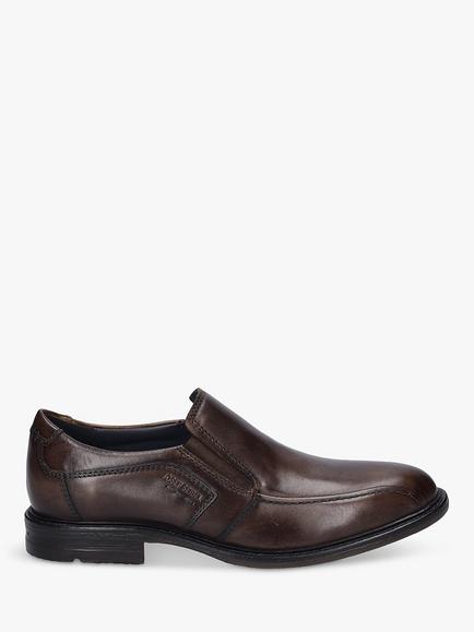 Josef Seibel Earl 13 Leather Loafers - view 2, Cognac
