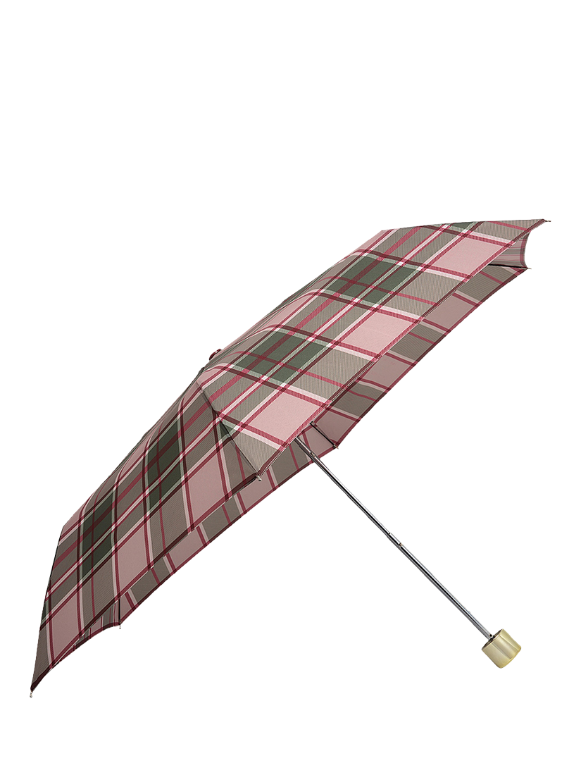 Product image 2 of 3, which shows Radley Autumn Check Responsible Handbag Umbrella, Racing Green