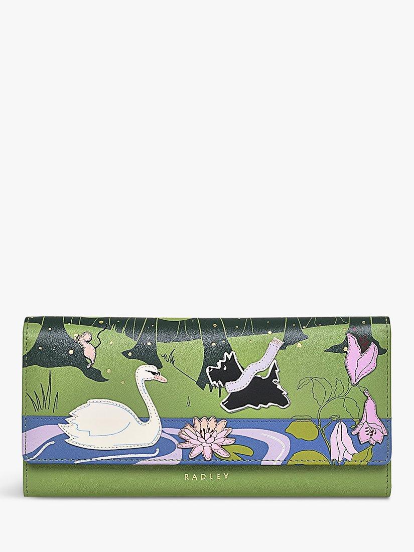 Radley Into The Woods Large Leather Purse, Bonsai