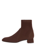 Stuart Weitzman Grace Suede Sock Ankle Boots, Brown