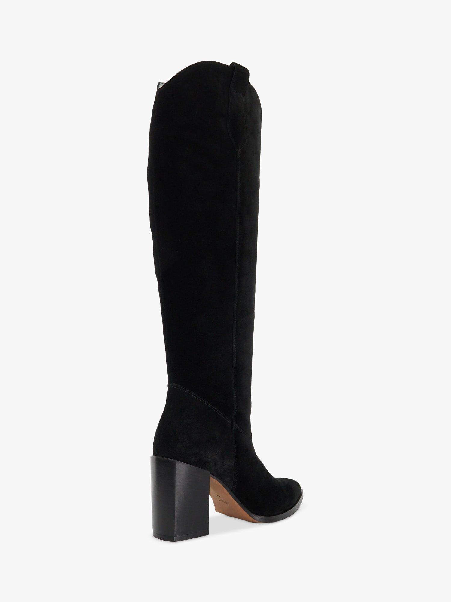Sam edelman black suede knee high boots online
