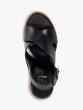 Dune London Kaiden Leather Wedge Heel Sandals