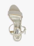 Dune Measure Diamante Embellished Sandals, Gold