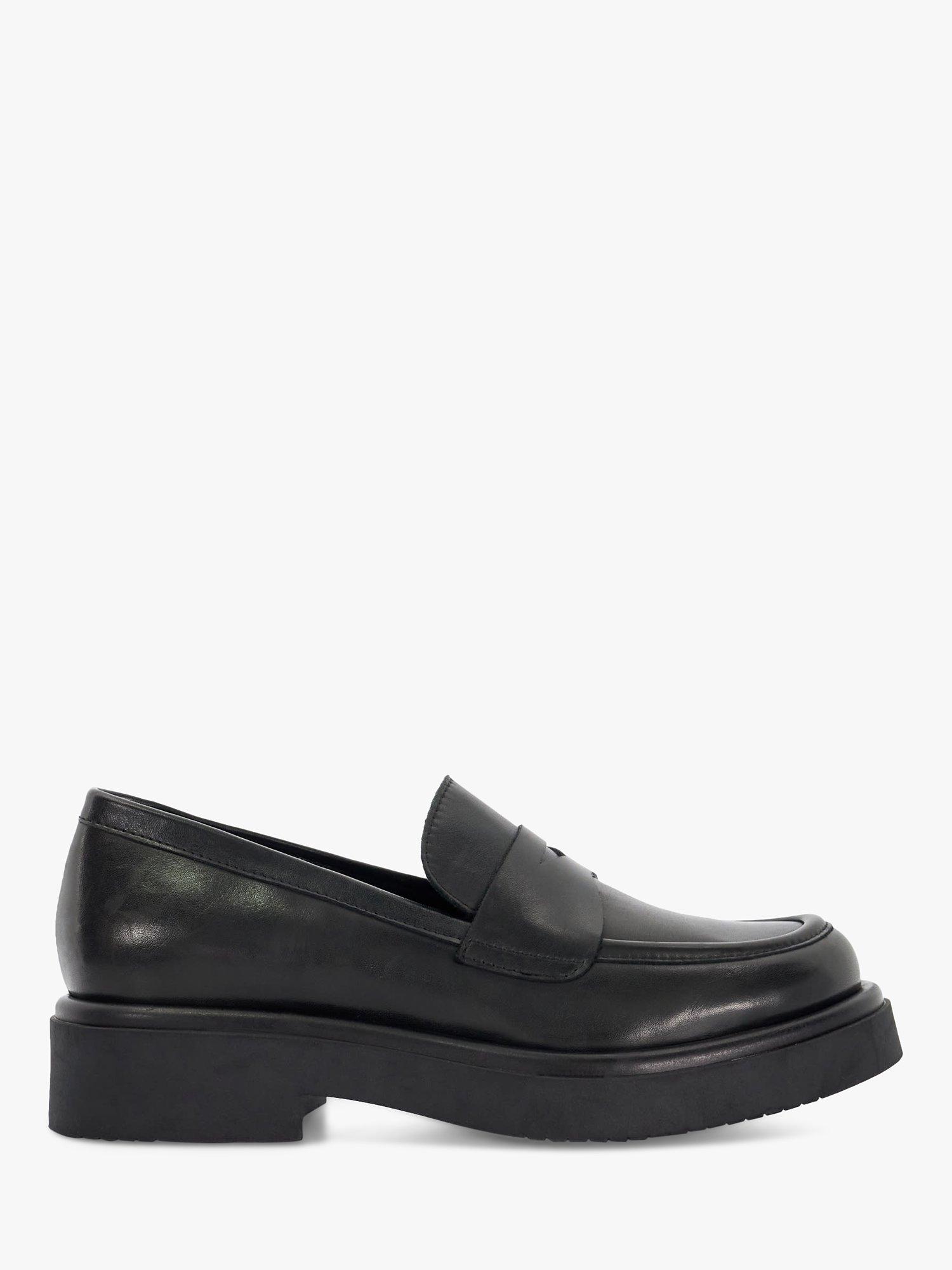 Dune black loafers women's online