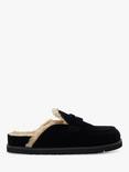 Dune Goldy Suede Shearling Lined Backless Mules