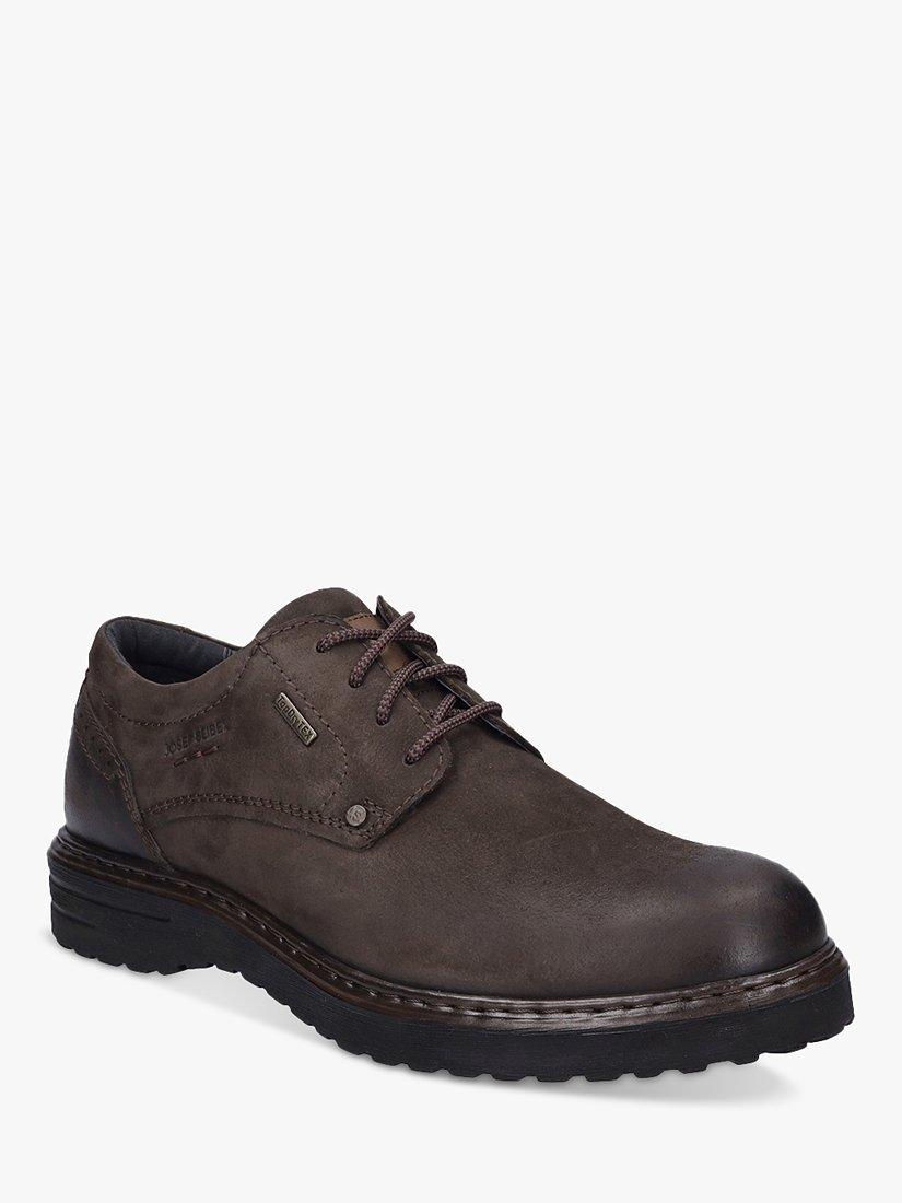 Product image 3 of 5, which shows Josef Seibel Erroll 50 Moro Leather Waterproof Derby Shoes, Dark Brown, 6.5
