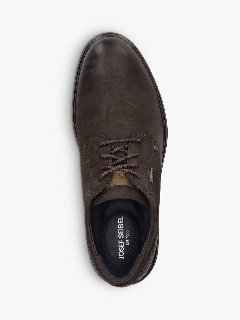 Product image 4 of 5, which shows Josef Seibel Erroll 50 Moro Leather Waterproof Derby Shoes, Dark Brown, 6.5