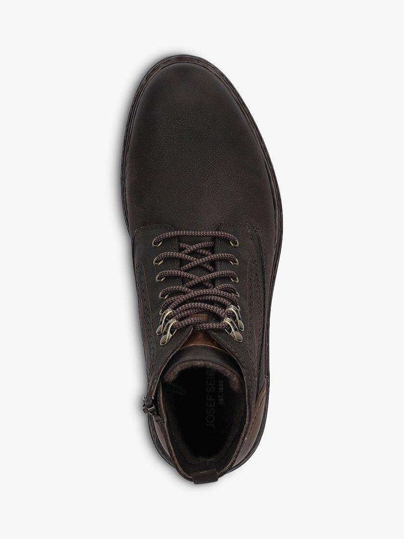 Product image 4 of 5, which shows Josef Seibel Erroll 53 Leather Lace Up Ankle Boots, Brown, 7