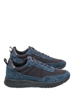 CLAE Owens Leather Blend Trainers, Navy/Black - view 2, Navy/Black