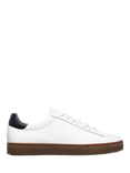 CLAE Bradley Leather Trainers, White/Black