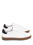 CLAE Bradley Leather Trainers, White/Black