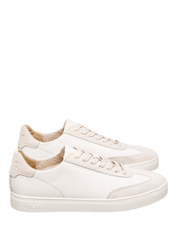 CLAE Deane Leather Trainers, Off White - view 2, Off White
