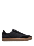 CLAE Deane Leather Trainers, Black/Dark Gum