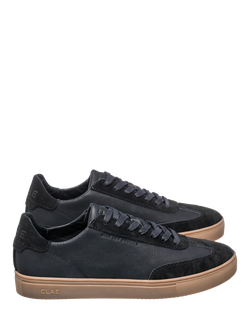 CLAE Deane Leather Trainers, Black/Dark Gum - view 2, Black/Dark Gum