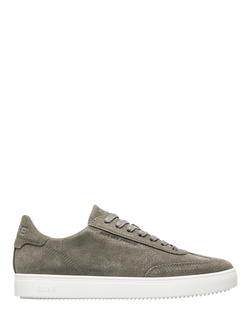 CLAE Deane Leather Trainers, Olive Night, Olive Night