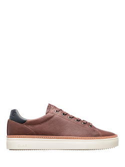 CLAE Bradley Leather Trainers, Cocoa, Cocoa