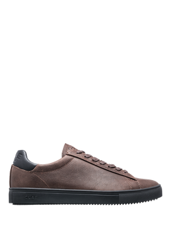 CLAE Bradley Leather Trainers, Brown, Brown