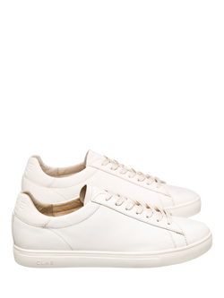 CLAE Bradley Leather Trainers, Off White - view 2, Off White