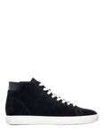 CLAE Bradley Leather Mid-Top Trainers, Black