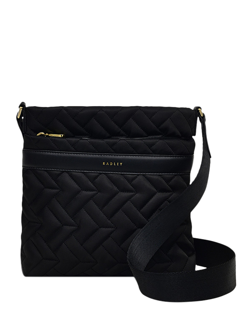 Radley Holland Park Responsible Quilted Small Zip Top Cross Body Bag Black