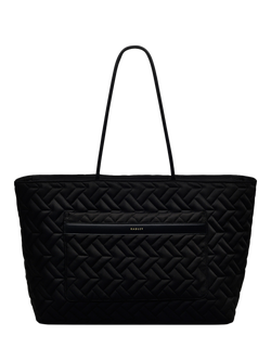 Radley Holland Park Responsible Quilted Large Zip Top Tote Bag, Black, Black