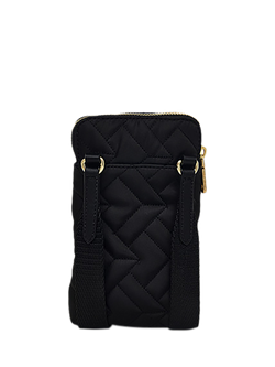 Radley Holland Park Responsible Quilted Medium Zip Around Phone Cross Body Bag, Black - view 2, Black