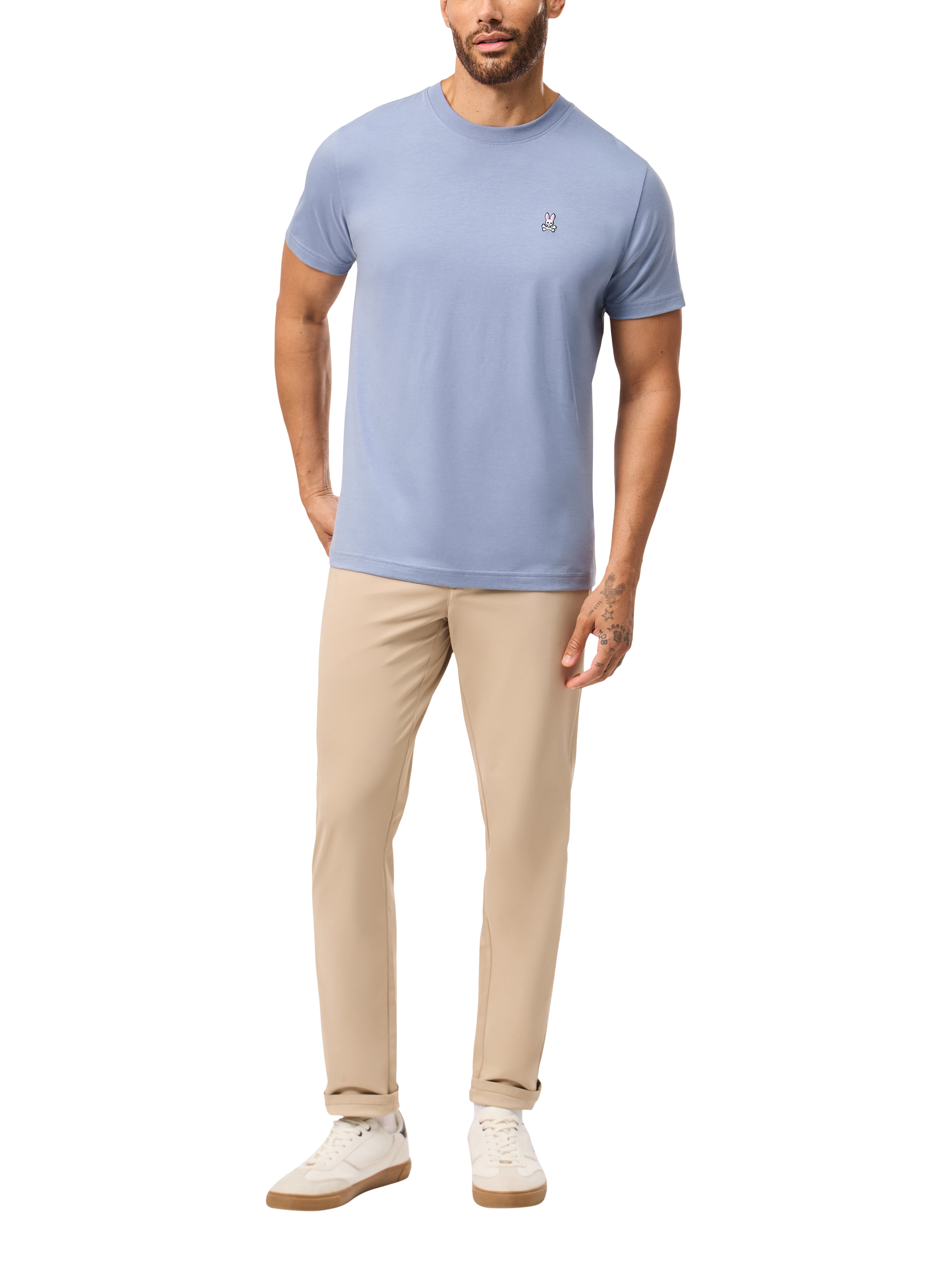 Psycho Bunny Cotton Regular Fit Short Sleeve Logo T-Shirt, Tmp - Tempest