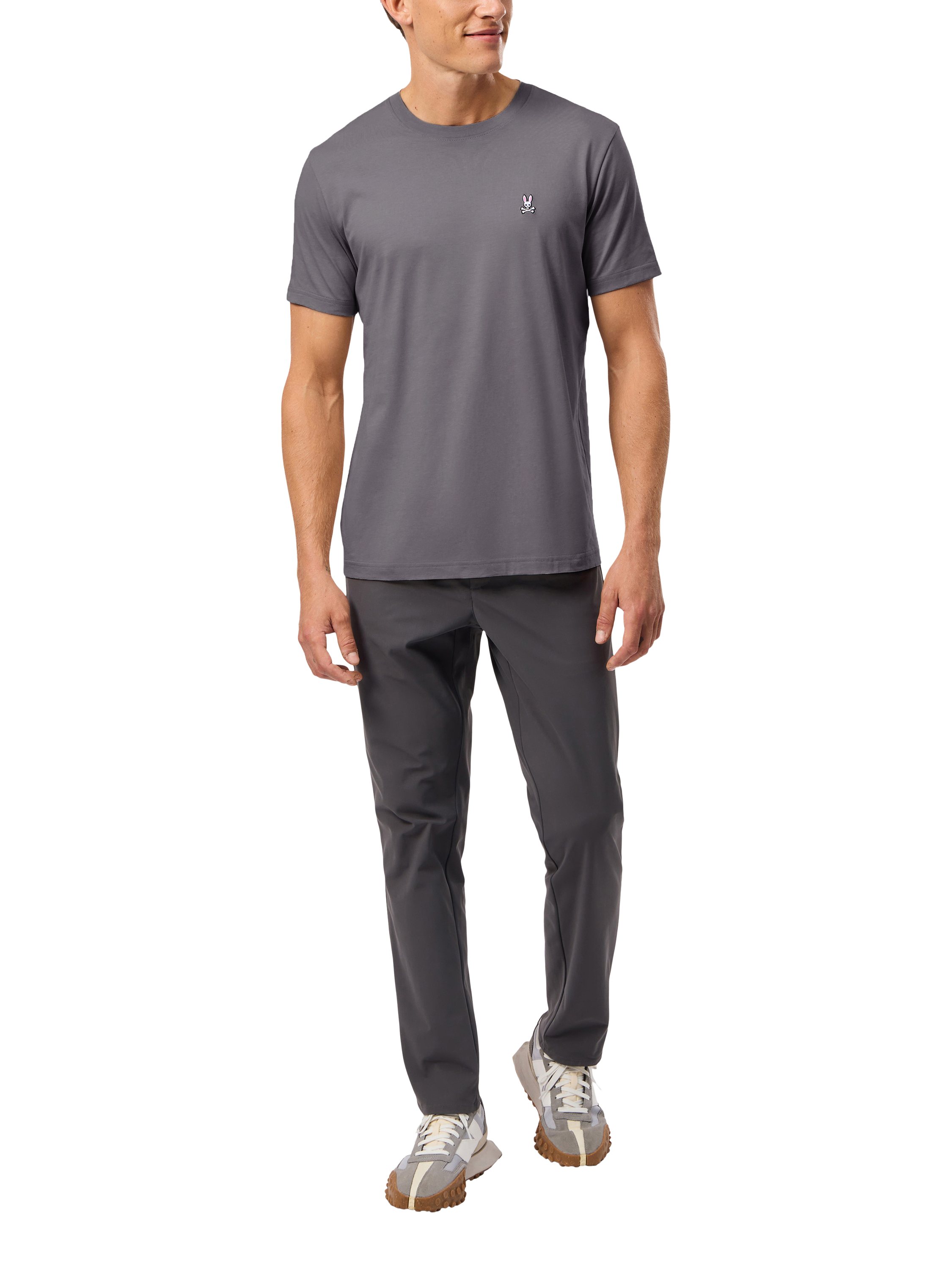 Psycho Bunny Cotton Regular Fit Short Sleeve Logo T-Shirt