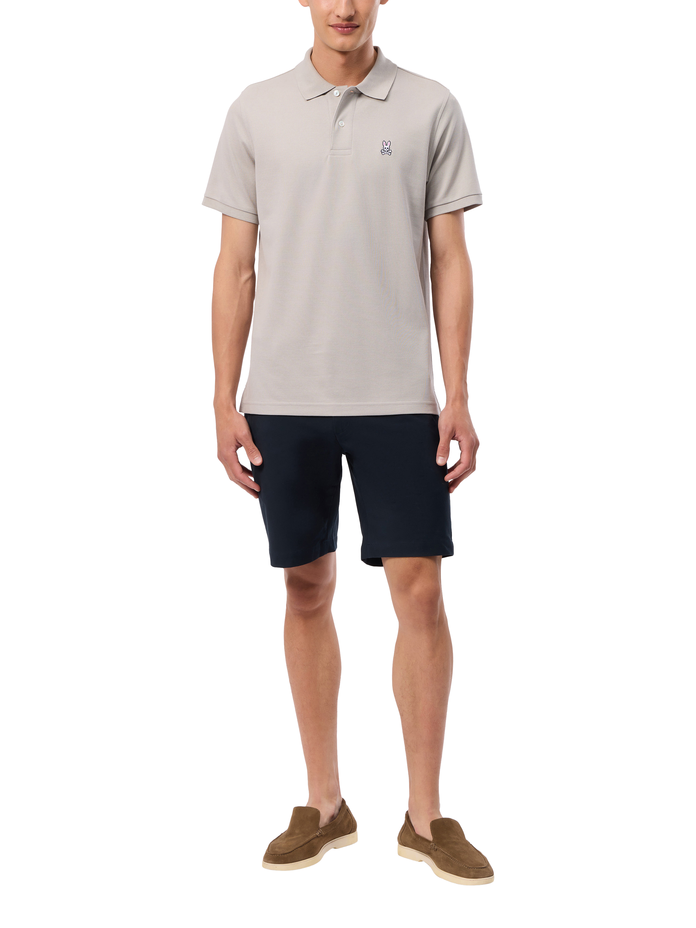 Psycho Bunny Pima Cotton Regular Fit Pique Polo Shirt, Oys - Oyster
