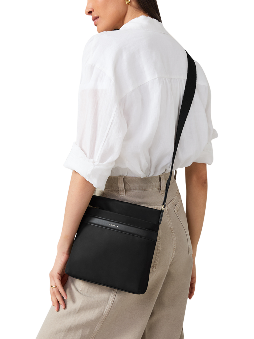 Product image 5 of 5, which shows Radley Holland Park Recycled Plastic Cross Body Bag, Black, One Size