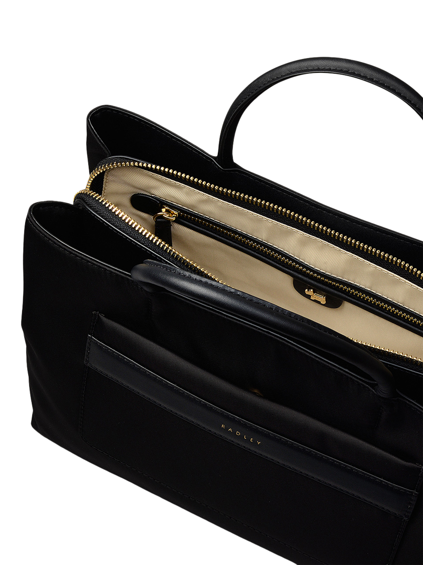 Product image 3 of 5, which shows Radley Holland Park Responsible Medium Zip Top Grab Bag, Black
