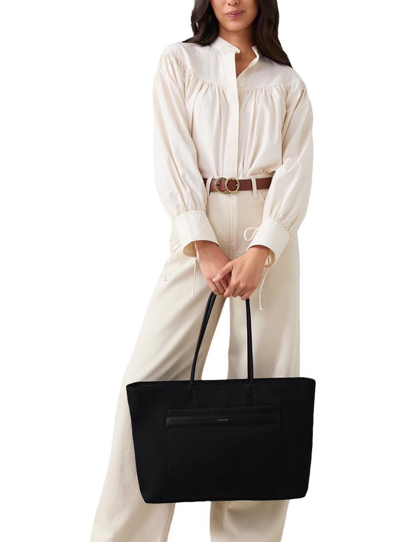 Product image 4 of 7, which shows Radley Holland Park Responsible Large Zip Top Tote Bag, Black