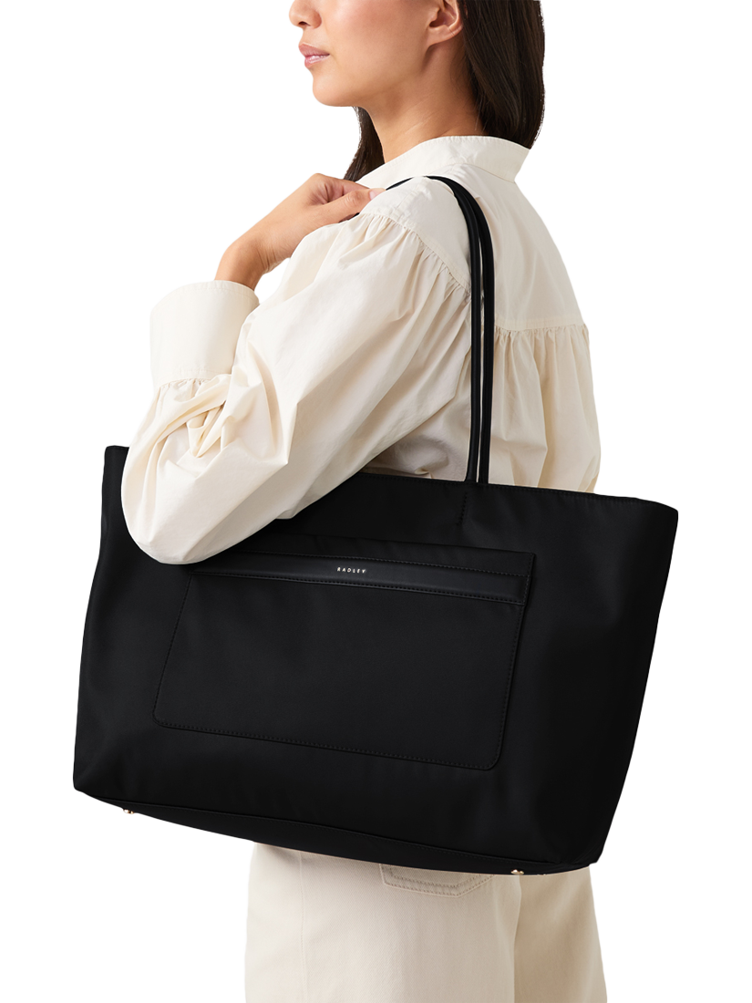 Product image 5 of 7, which shows Radley Holland Park Responsible Large Zip Top Tote Bag, Black