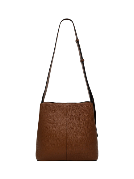 Radley Dukes Place Leather Medium Compartment Crossbody Bag - view 2, Saddle