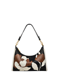 Radley Sloane Street Leather Mono Rose Shoulder Bag, Saddle/Multi