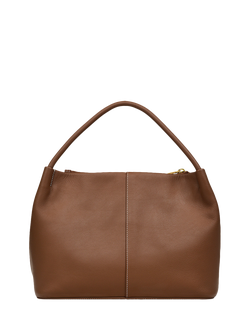 Radley Ivydale Road Leather Medium Zip Top Grab Bag - view 2, Saddle